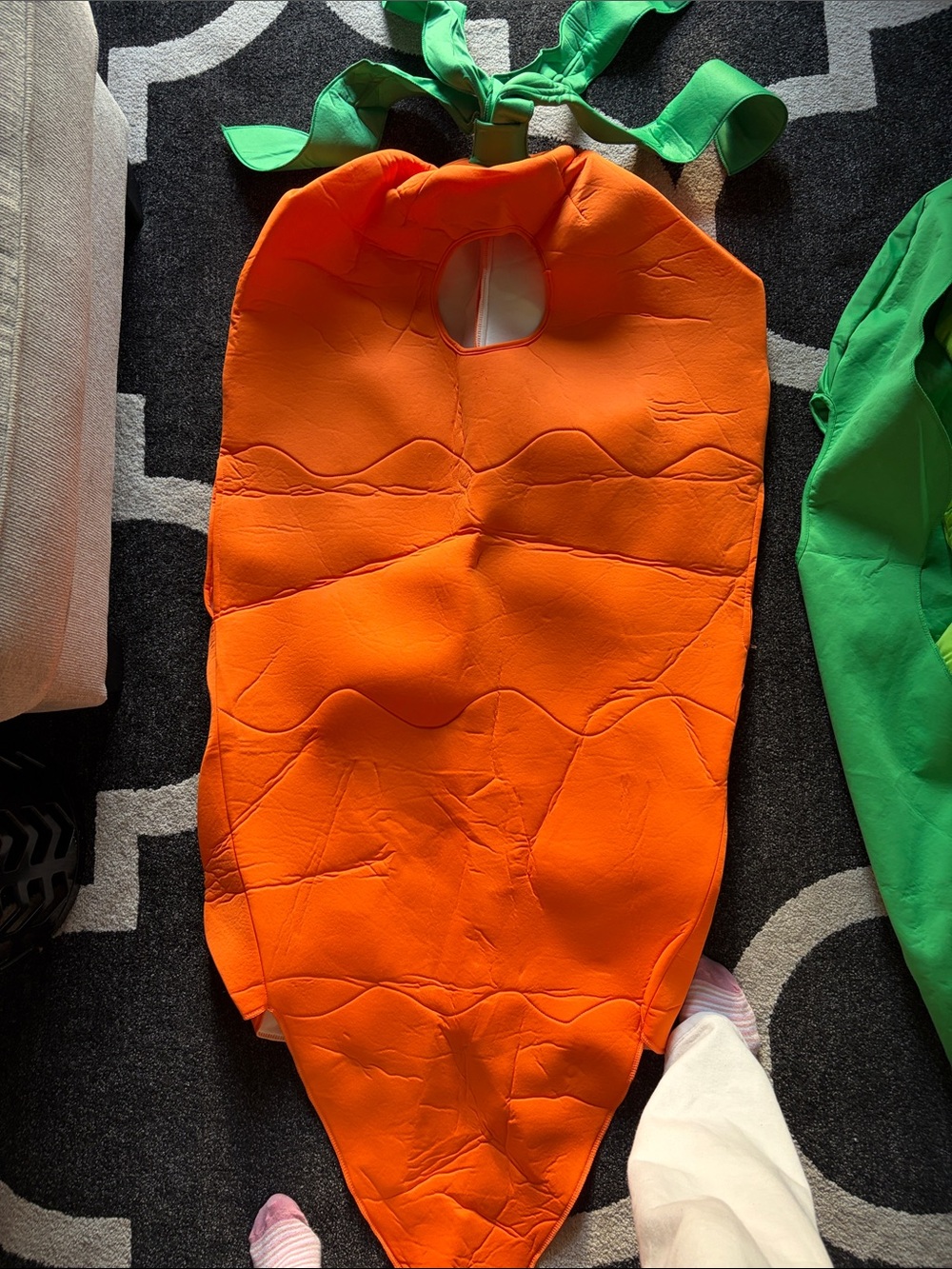 Orange Women's Carrot-Inspired Bodysuit